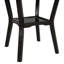 5-Piece Kitchen Dining Table Set Round Table With Bottom Shelf, 4 Upholstered Chairs For Dining Room