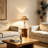 Naveen 16" Sculpted Marble Table Lamp