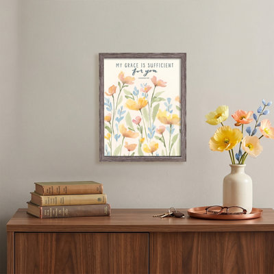 Framed Wall Art My Grace Is Sufficient