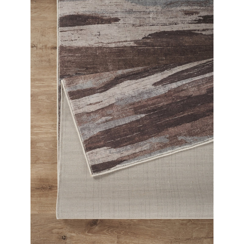 Celebration Abstract Brushstroke Multi Area Rug, 5'3"x7'3"