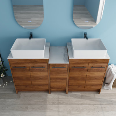Macenzie 59 Double Bathroom Vanity Set