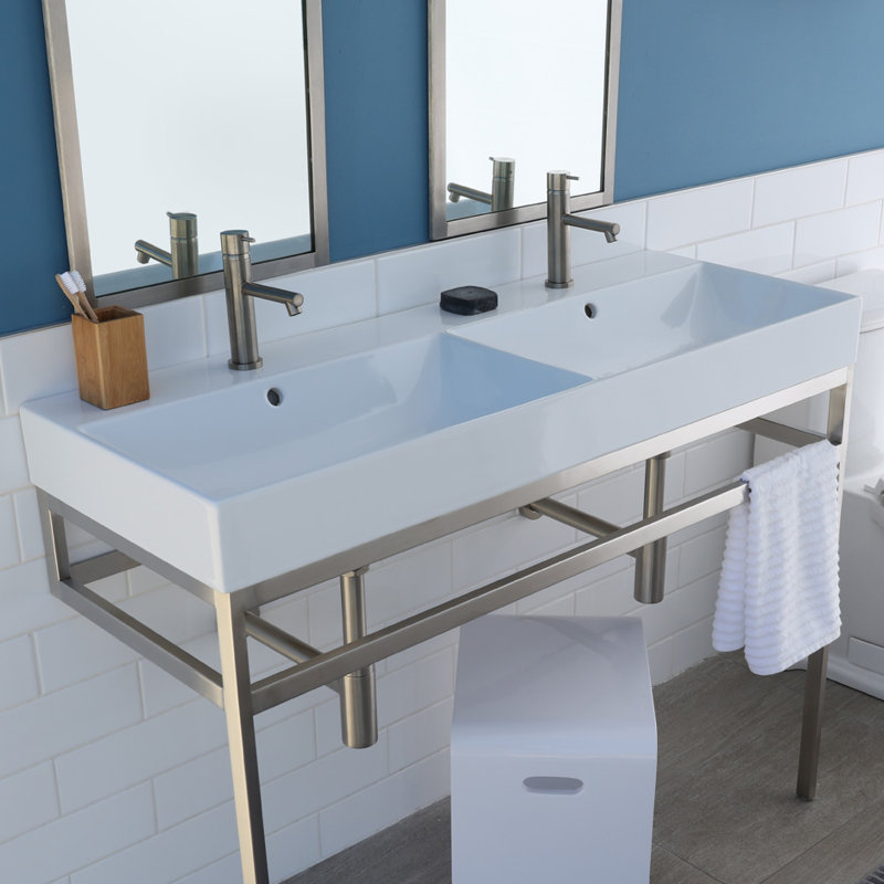 Aquasei 47.75'' L Bathroom Sink, Single Hole