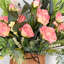 Arrangement floral de pivoine artificielle pour la porte d'entrée