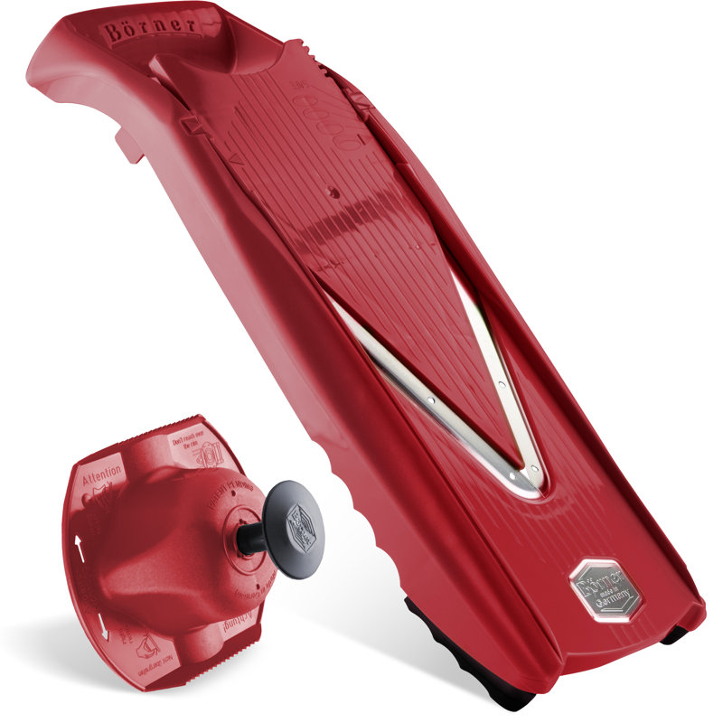 Börner V-5 Power Line Mandoline, Basic Set, Red