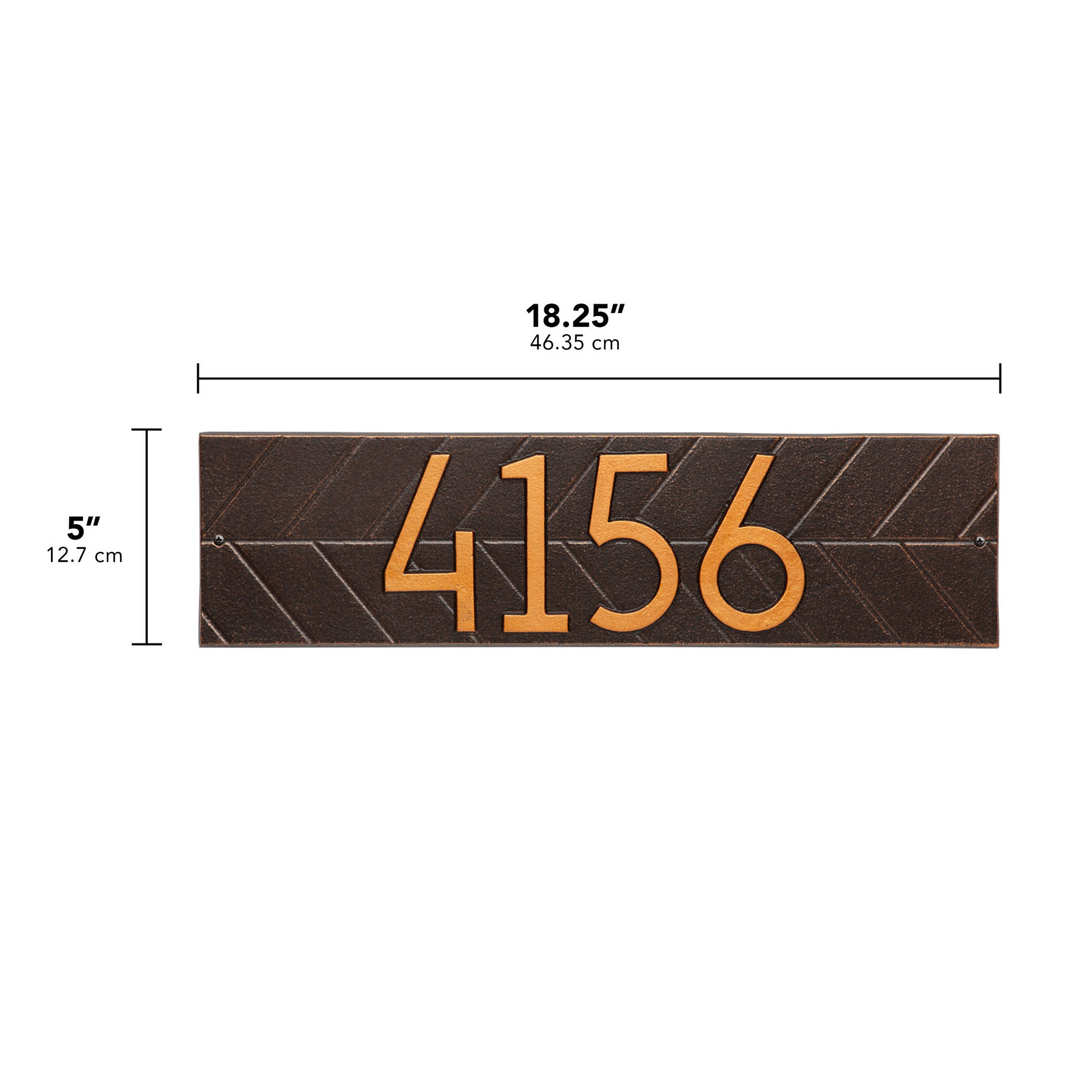 Mid-Century Modern Wall Plaque, Oil Rubbed Bronze, Yes