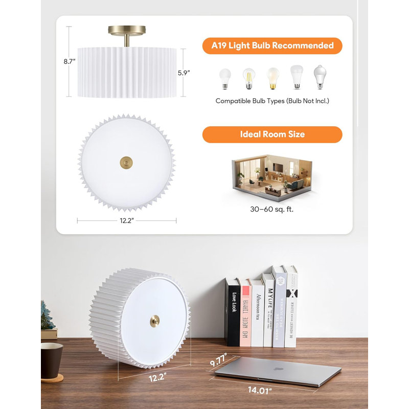 Semi Embedded Ceiling Light