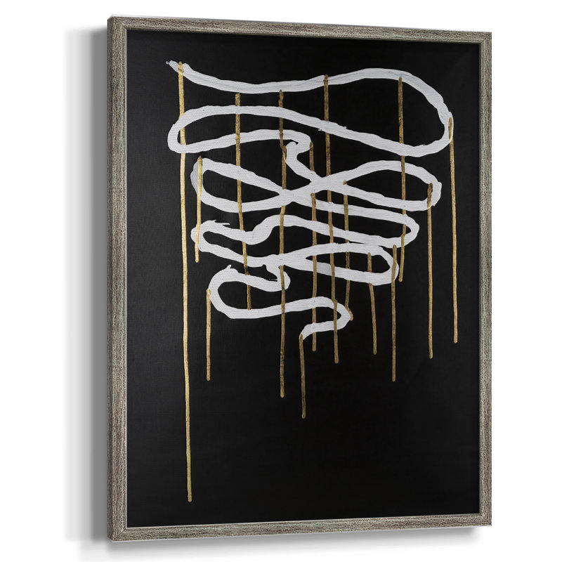 Weeping Ribbon II Framed Print - Solid Wood, 11" H x 9" W