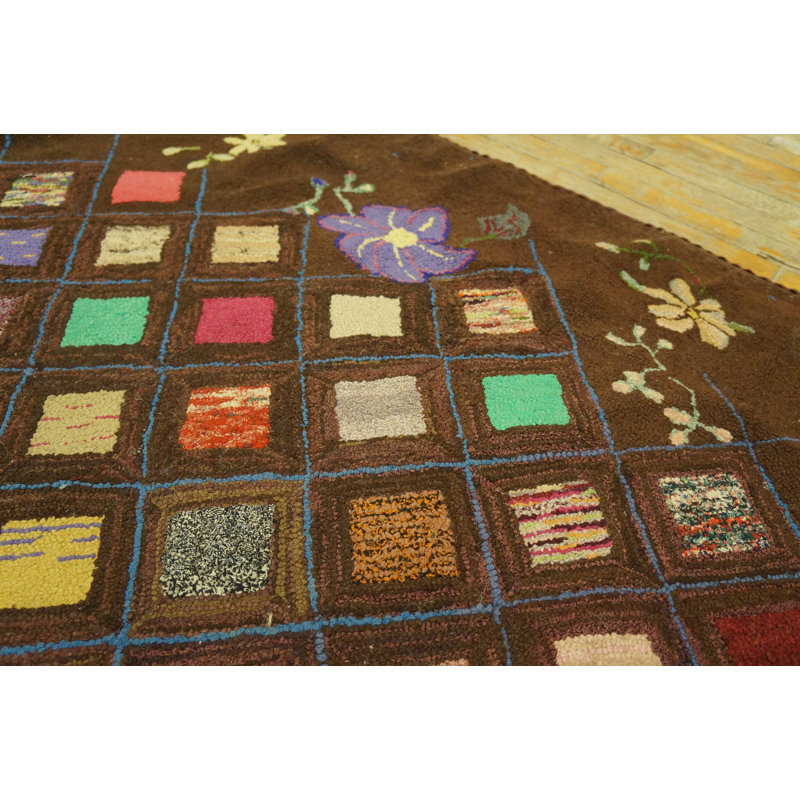 Tapis crocheté ovale American