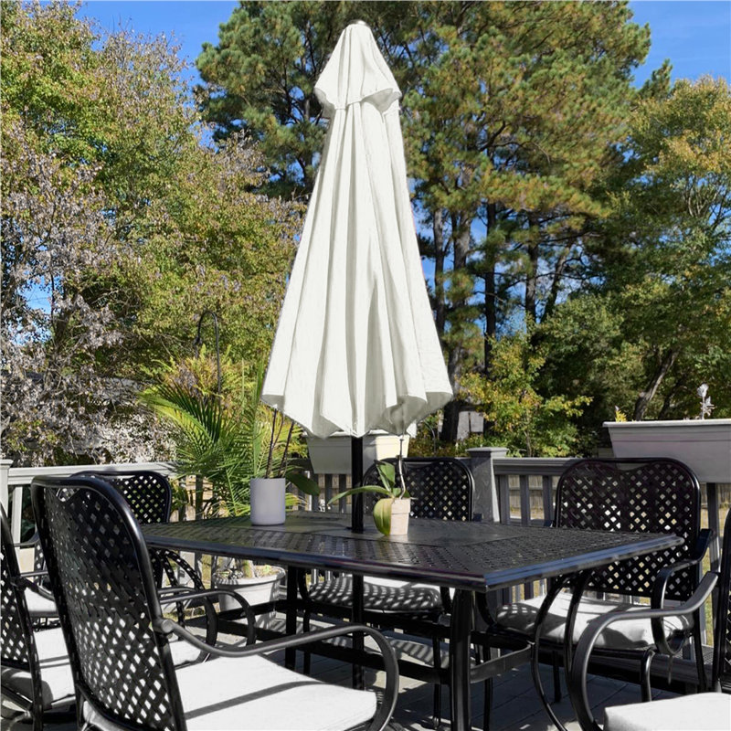 2.3m Garden Parasol Umbrella, Cream