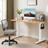 Ensemble de bureau: chaise de bureau en filet et bureau électrique