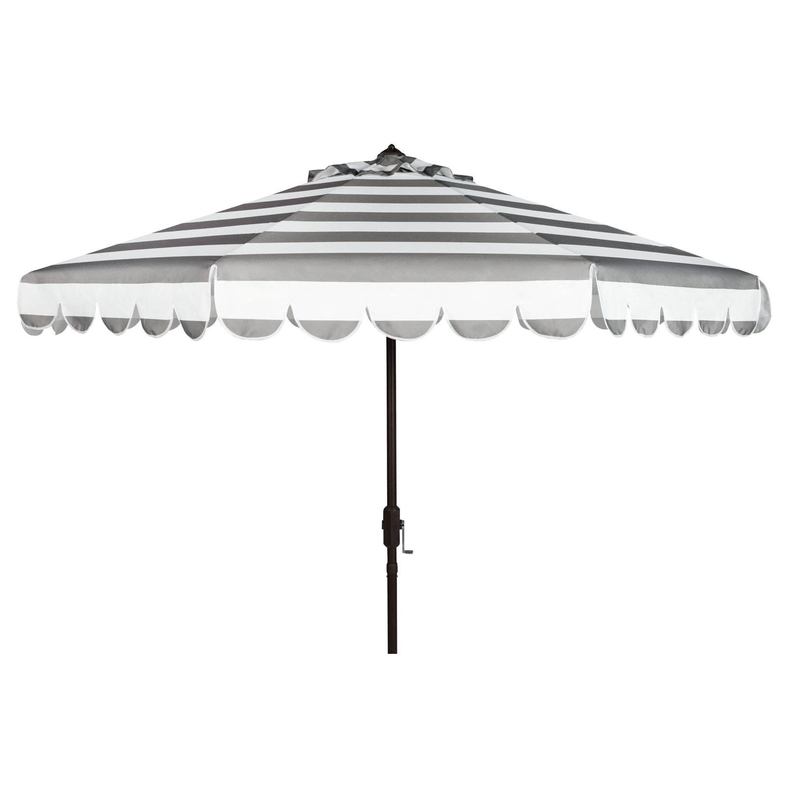Natalee 8.4' Market Umbrella, Gray/White