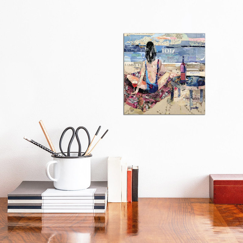 Wish You Were Her by Jamie Pavlich-Walker - Wrapped Canvas Painting, 30.48cm H  x  30.48cm W  x 1.905cm D
