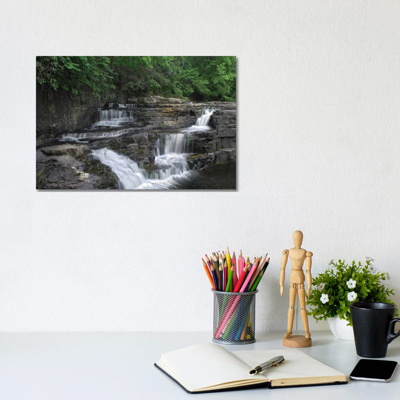Dismal Falls, Jefferson National Forest, Virginia 1 Piece Wall Art on Canvas, 20.32 cm H x 30.48 cm W, Canvas