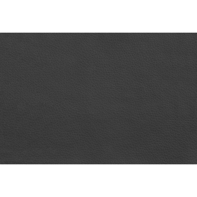 Chaise de bureau moderne, revêtement gris, barre de support en métal noir