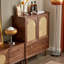 Armoire d'appoint en bois massif noyer noir-101838446