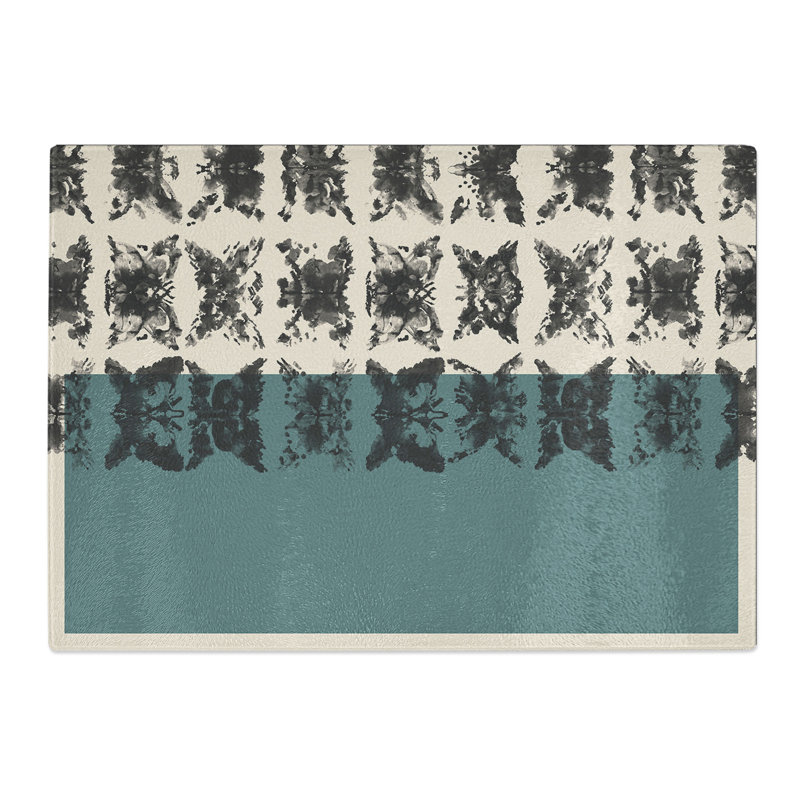 Block Print No.3 Chopping Board, 0.4cm H x 28.5cm W x 39cm L