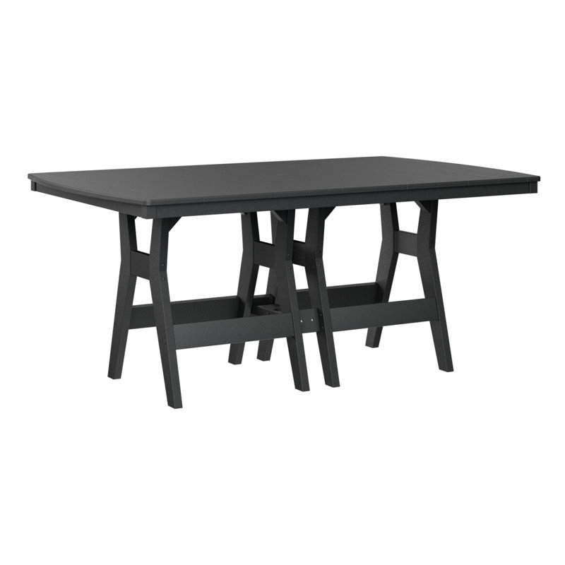 Table de bar rectangulaire 72 po Berlin Gardens Harbor, Noir