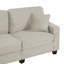 Canapé modulaire polyvalent en forme de U avec repose-pieds mobile et poches de rangement latérales, parfait pour les salons modernes
