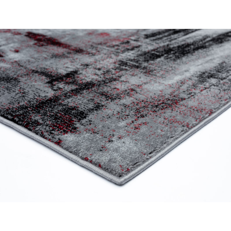 Hellie Abstract Indoor Rug, Rectangle 5'2" x 7'3"