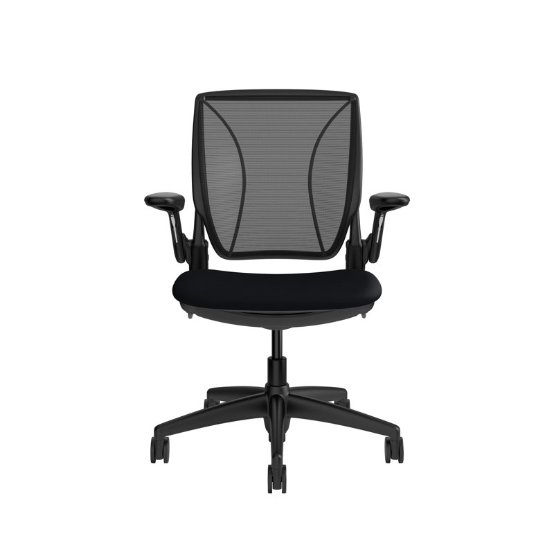 Diffrient World Task Chair, Black Monofilament Stripe, Black Corde 4