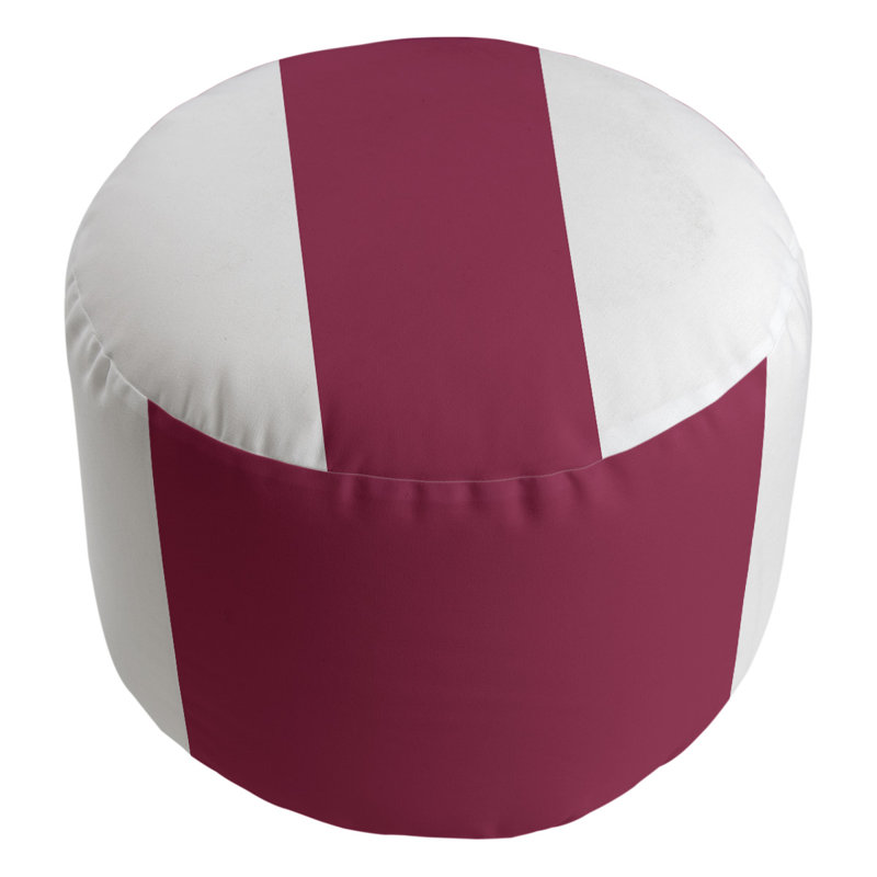 repose-pieds rond 20,5", White/Maroon