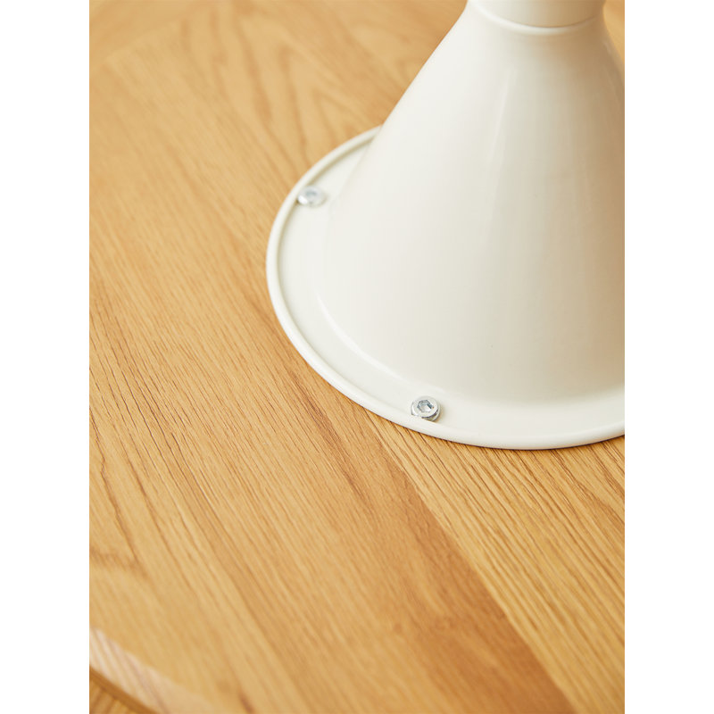 Bundrage ROUND COFFEE TABLE WHITE+WOOD