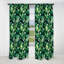 Green Popart Techno Tangles I - Abstract Marble Curtain - Blackout Marble Curtain - 1 Panels-107547057