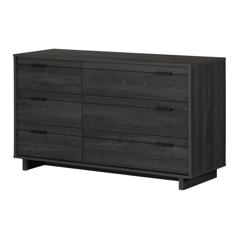 Commode à 6 tiroirs Fynn, Chêne gris / pas robuste