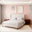 Lit tapissier à tête de lit haute, grand lit avec support à 12 lattes, assemblage facile, tissu chenille élégant en blanc-1239674060