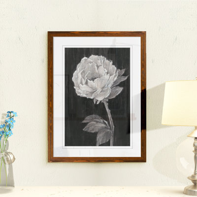 «Black and White Flowers II» par Paul Cezanne - reproduction d'art encadrée