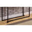Table basse moderne de style contemporain avec pieds extensibles, plateau laqué et structure en métal et en acier durable
