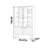 Classic high appearance level bookcase