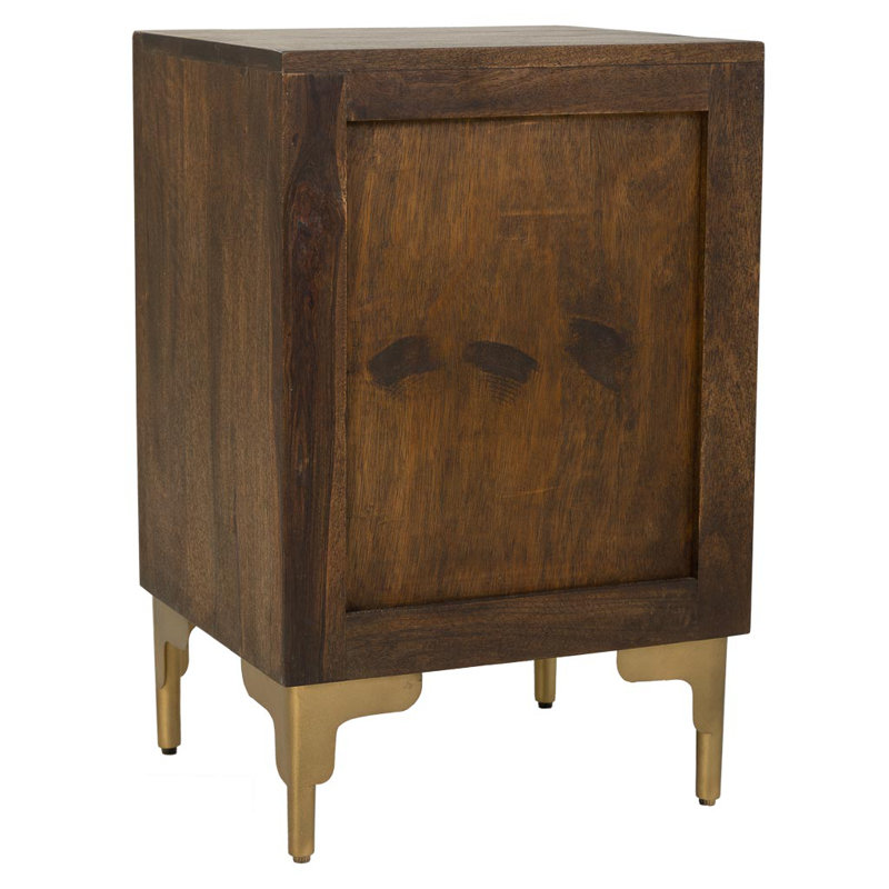 Fults 40cm W Solid + Manufactured Wood Bedside Table