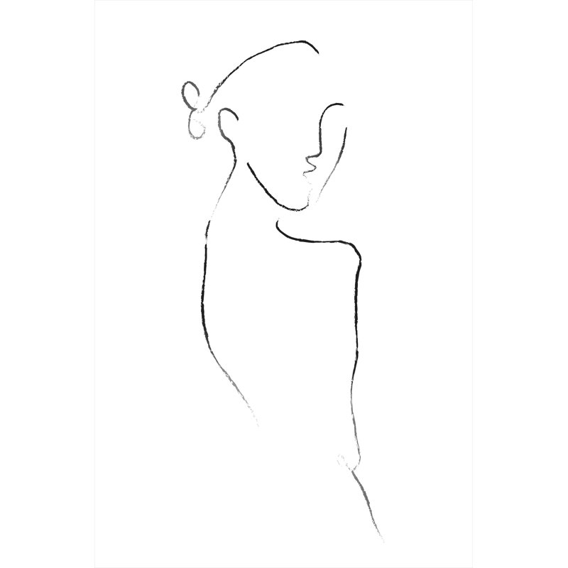 Ingénue IV Print by Bobby Berk, 54" H x 36" W x 1.5" D, Image Brush Gel