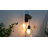 Modern Plug in Wood Cage Black Wall Pendant Lamp Industrial Rustic Retro Adjustable Light Fixture