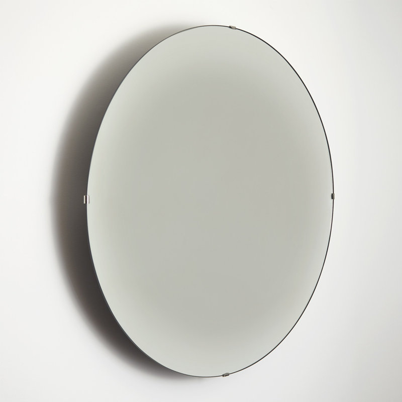 41'' Silver Glass Round Concave Wall Mirror