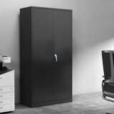 Aobabo Locking Metal Storage Cabinet with 4 Adjustable Shelves