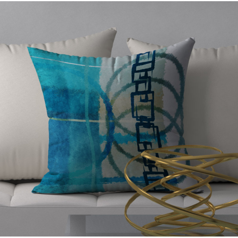 Housse de coussin carrée/insert, 18" x 18"