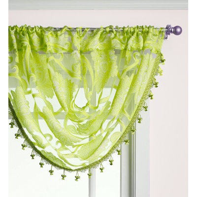 Kelliher Floral Scalloped Window Valance