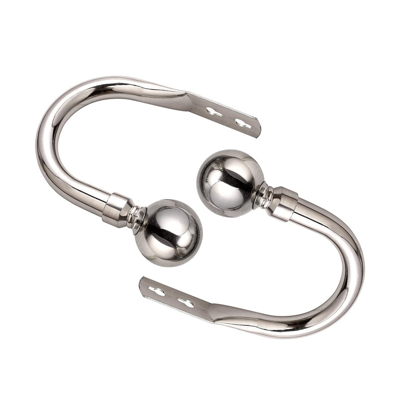 Hafsa 10cm Curtain Holdback, Brushed Silver