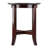Aislin Modern Wood Round End Table in Espresso Finish, 21.97" H X 18.03" W X 18.03" D