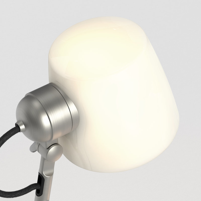 Imari Desk Table Lamp, Matte Nickel