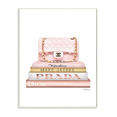 « style mode sac blanc rose or », impression bookstack