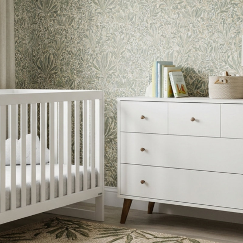Austin 5-drawer Dresser, White/natural, White/Natural