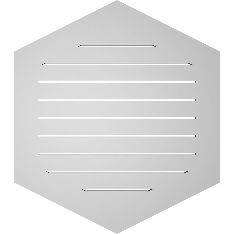 Pente verticale verticale en uréthane 6 pi, 34" H x 30" W x 1" D