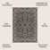 Hagerman Vintage Filigree Textured Weave Black/Gray Indoor/Outdoor Rug