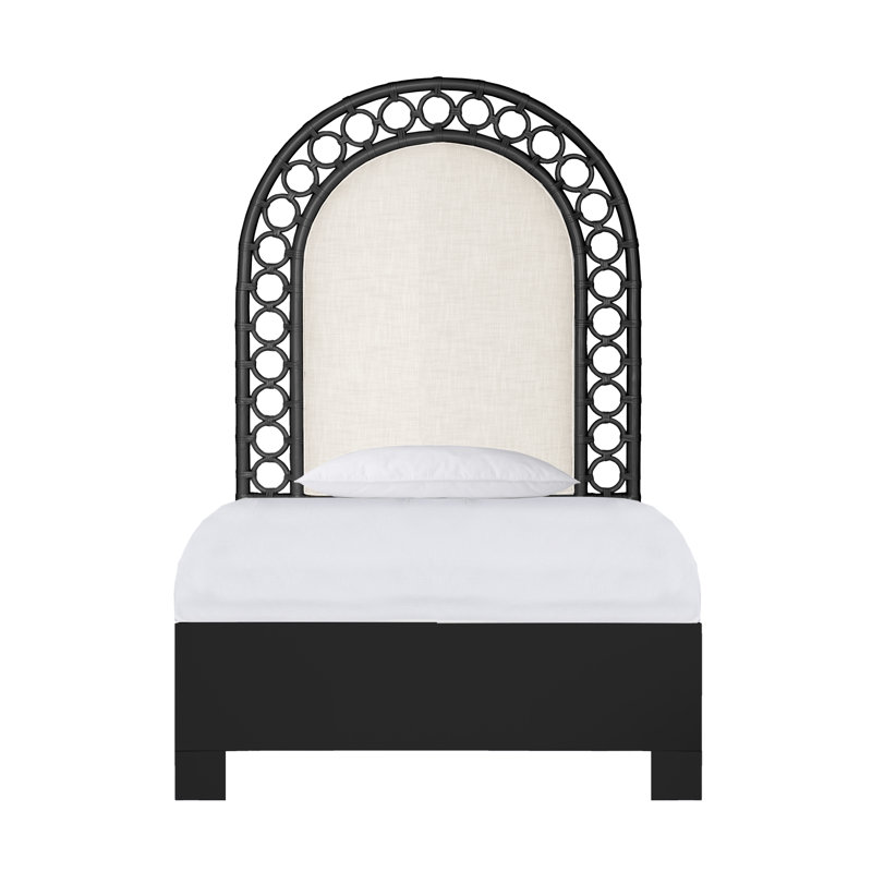 Lit plateforme Solana, Lit simple, Noir