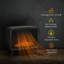 Susannah Belfry Heating 33.5cm W Black Electric Electric Fireplace