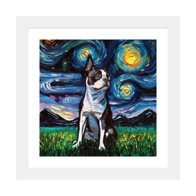 " Boston Terrier Night II " by Aja Trier