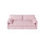 Canapé-lit convertible de 66 po pour grand lit, causeuse escamotable en velours 3 en 1 avec rangement latéral-177629636
